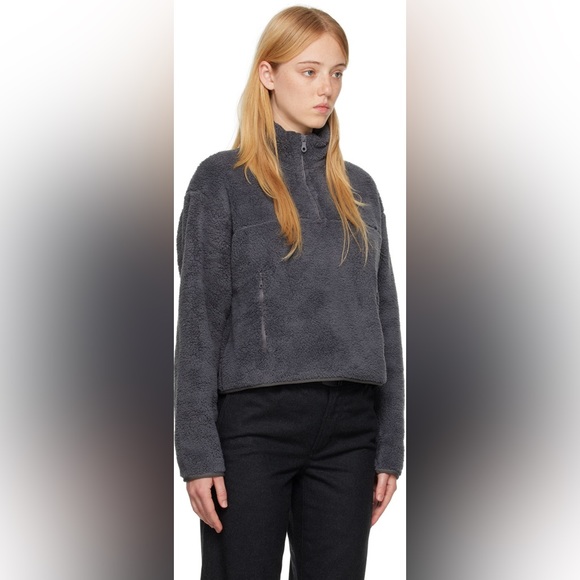 GIRLFRIEND COLLECTIVE Gray Half-Zip Sweater - Picture 3 of 7